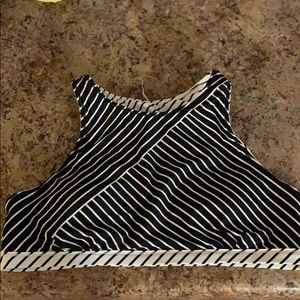 Athleta Reversible bathing suit top size L